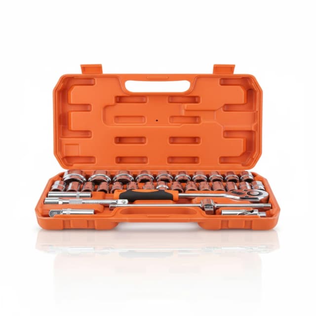 Kit Maleta de Ferramentas com Soquetes, Catraca e Bits – [32 Peças]"