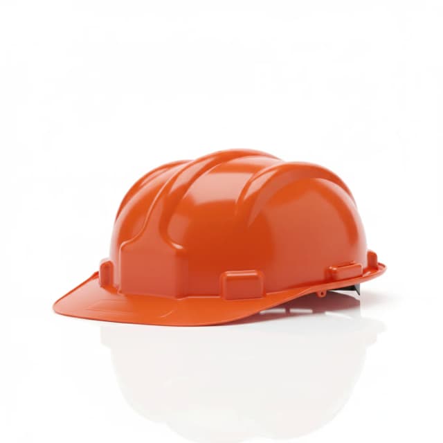 Capacete de Segurança Tipo EPI – Cor Laranja, Aba Frontal