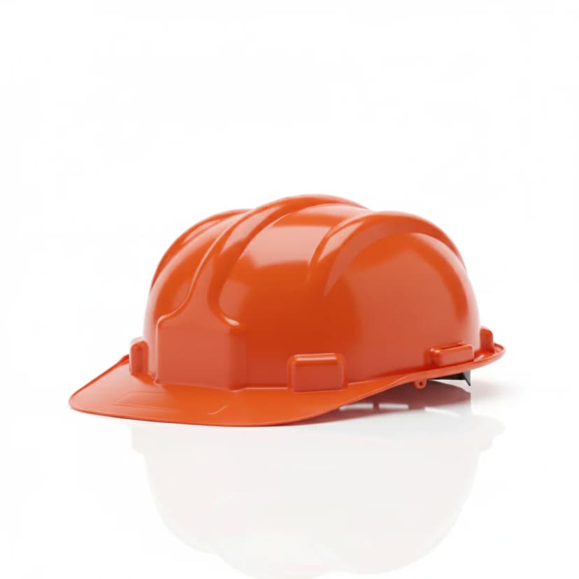 Capacete de Segurança Tipo EPI – Cor Laranja, Aba Frontal