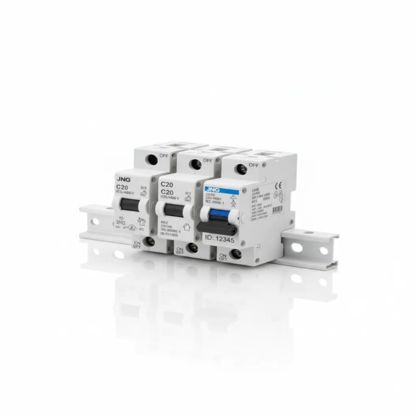 Disjuntor Modular (Interruptor Automático) – [32º de polos] pólos, curva [B / C / D], [ampères] A