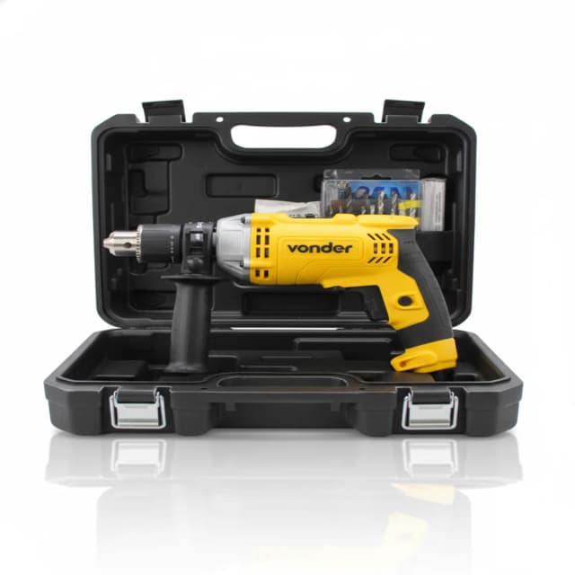 Kit Furadeira / Parafusadeira Elétrica – (Função Impacto) + Acessórios