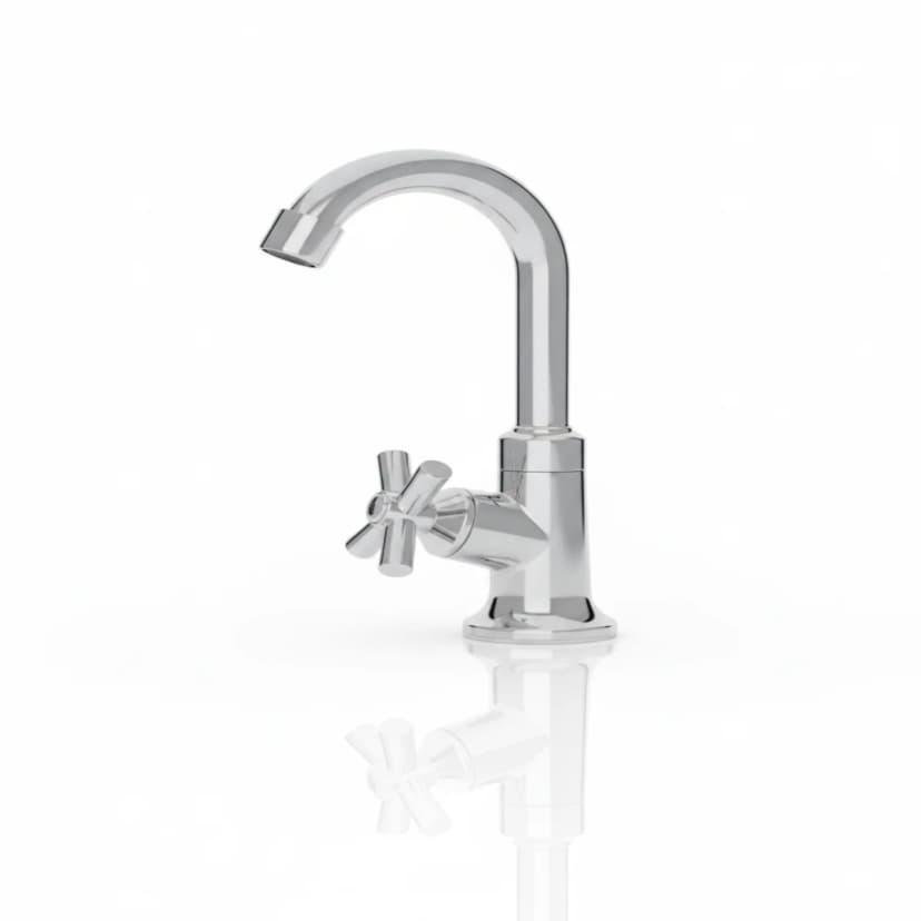 Torneira de Cozinha ou Lavatório com Alavanca Estrela – Design Clássico e Funcionalidade Moderna