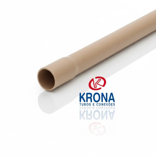 Tubo de Água Fria Krona 25mm (1") - PVC Rígido Classe 20 - 3 Metros | Para Redes Hidráulicas de Maior Vazão